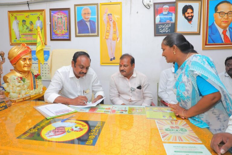 ప్రజా సమస్యల పరిష్కారానికి ఎమ్మెల్యే డాక్టర్ చదలవాడ కృషి