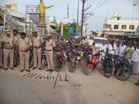 నేరాల నియంత్రణే ధ్యేయంగా పల్నాడు జిల్లాలో కార్డెన్ & సెర్చ్ ఆపరేషన్లు: ఎస్పీ శ్రీనివాసరావు