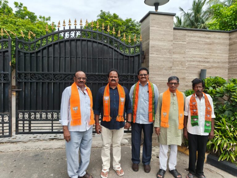 రాష్ట్ర అధ్యక్షులు పివిఎన్ మాధవ్ పర్యటన జయప్రదం చేయాలని గ్రామాల పర్యటన